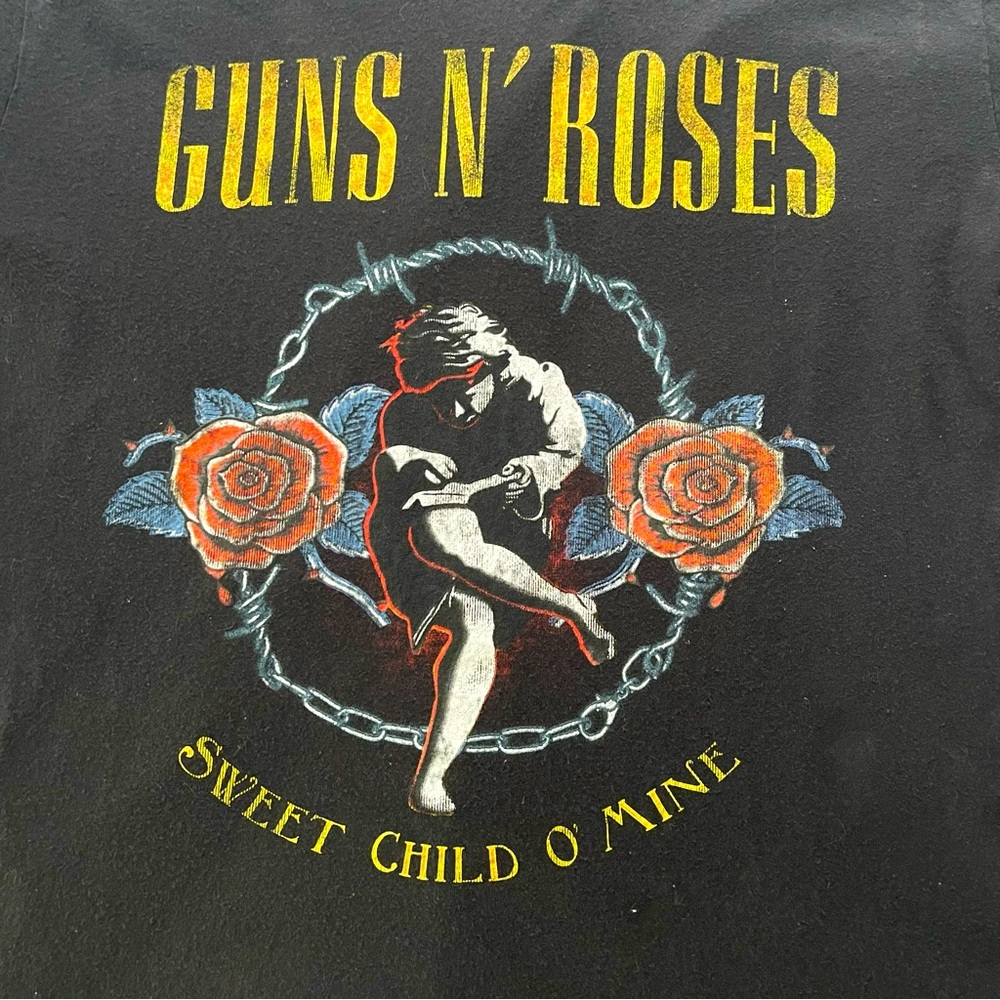 Guns N Roses Vintage Band Tee Sweet Child of Mine Size Large 100% Cotton